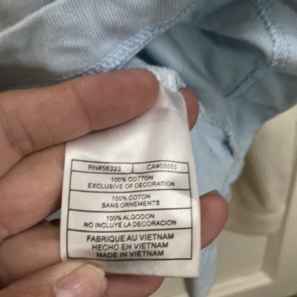 Nike light blue women’s long sleeve top 100% cotton size large - Picture 5 of 6